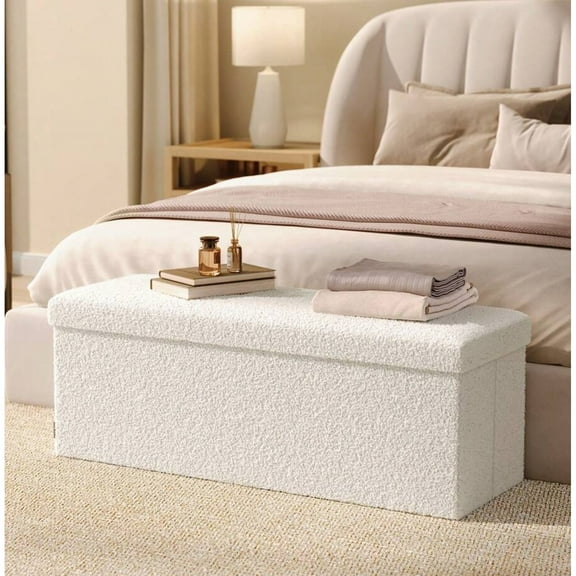 YFLXDMLYYSC Storage Ottoman Bench, Storage Chest, 15 X 43 X 15 Inches, Foot Rest Stool, End Of Bed Bench, Load Up To 660 Lb, For Living Room, Bedroom, Entryway