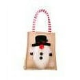 thumbnail image 1 of YFMHA Christmas Decoration Linen Tote Bag Cartoon Burlap Gift Bag for Candy Containers, 1 of 7