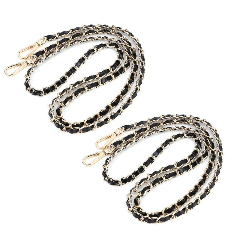 YFMHA Purse Chain Strap for Shoulder Bag 47 inch 2pcs (Gold Chain+