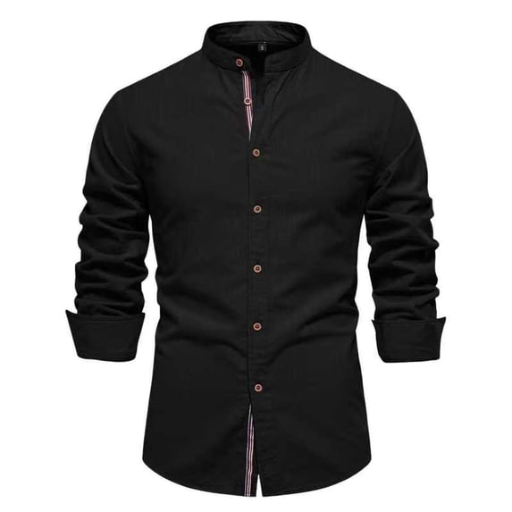 YFNNUP Dress Shirt for Mens Long Sleeve Casual Button Down Shirts Wrinkle-Free Button Up Shirt Regular Fit Solid Work Shirts