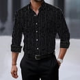 thumbnail image 1 of YFNNUP Dress Shirts for Men Lightweight Button Down T-Shirt Wrinkle Free Long Sleeve Lapel Shirts Casual Work Formal Wear, 1 of 2