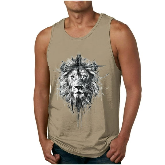 YFNNUP Men's 3D Tank Tops Summer Casual Novelty Sleeveless Shirt Unisex Colorful Graphics Top Tees Shirt Men Plus Size Tank Tops