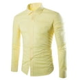 thumbnail image 1 of YFNNUP Men's Dress Shirt Wrinkle Free Regular Fit Long Sleeve Tshirt Solid Business Wedding Shirts Dressy Button Down Shirts, 1 of 2