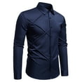 thumbnail image 1 of YFNNUP Men's Long Sleeve Dress Shirt Modern Fit Wrinkle-Free Work Tshirt Casual Business Button Up Shirts, 1 of 6