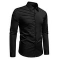 thumbnail image 1 of YFNNUP Men's Long Sleeve Dress Shirt Modern Fit Wrinkle-Free Work Tshirt Casual Business Button Up Shirts, 1 of 6