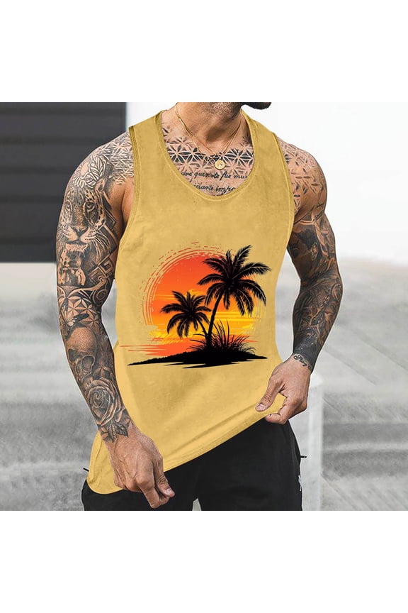 Men's Quick Dry Sport Tank Top for Bodybuilding Gym Athletic Jogging Running,Fitness Training Workout Sleeveless Shirts