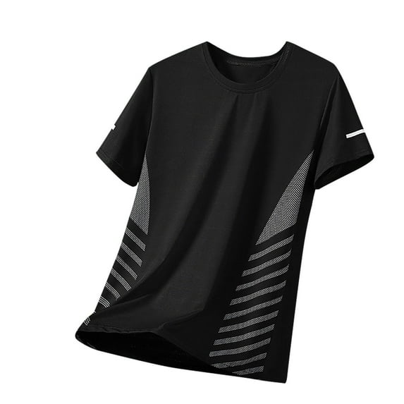 YFNNUP Men's Quick Dry Workout Shirts Moisture Wicking Running Athletic Performance T-Shirts Recycled Top Tee