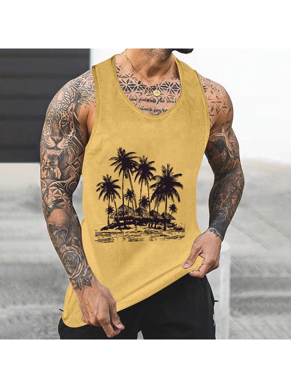 Men's Tank Tops Sleeveless Shirts Workout Athletic Muscle Mesh Quick-Dry Gym Training Active Athletic