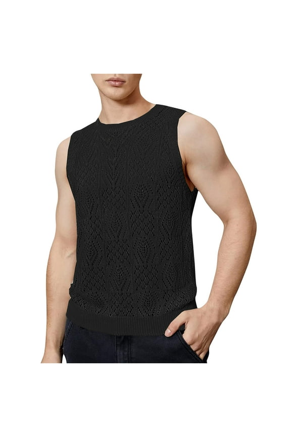 Men's Tank Tops Workout Shirt Quick Dry Sleeveless Gym Stringer Muscle T-Shirts