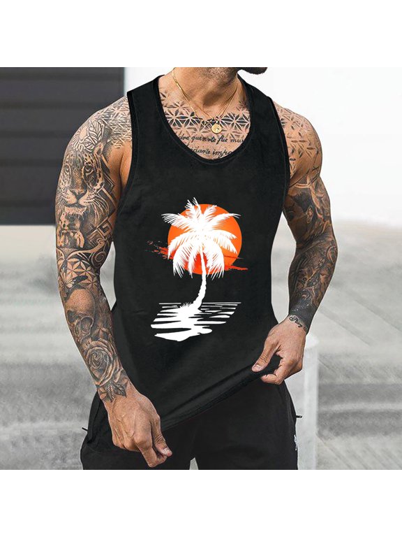 Men's Workout Stringer Tank Tops Athletic Quick Dry Y-Back Tops Bodybuilding Muscle Shirts for Gym