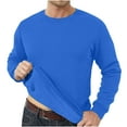thumbnail image 1 of YFNNUP Mens Big and Tall Fleece Sweatshirts Casual Fall Pullover Long Sleeve Crewneck Loose Tops Comfort Soft Solid Color Sweatshirt, 1 of 8