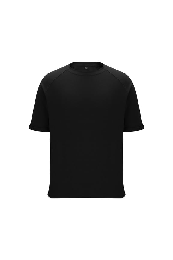 Mens Casual Short Sleeves Tshirt Regular Fit Crew Neck T-Shirt Classic Fit Solid Color T-Shirt Summer Gym Sport Workout Tops