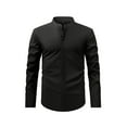 thumbnail image 1 of YFNNUP Mens Dress Shirts Long Sleeve Button Down Shirts Casual Lapel Neck Dress Shirts for Men Formal Bussiness Work Tshirt Prom Wedding Party Shiny Shirts, 1 of 6