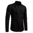 thumbnail image 1 of YFNNUP Mens Dress Shirts Wrinkle Free Long Sleeve Dress Shirt Muscle Fit Button Down Work Shirt, 1 of 7