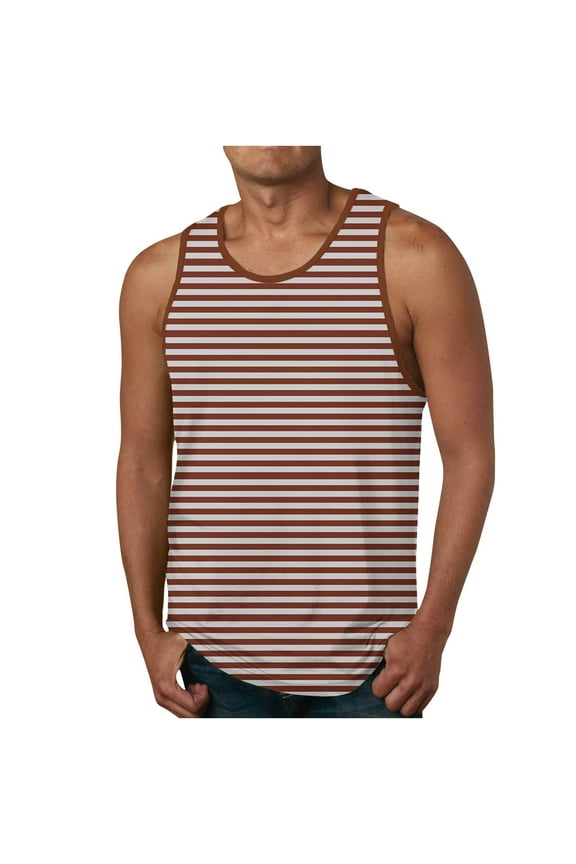 Mens Graphic Tank Tops Summer Beach Sleeveless T Shirt Hawaiian Palm Tree Vacation Muscle Gym Tank