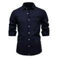 thumbnail image 1 of YFNNUP Mens Linen Shirt Long Sleeve Button Down Shirts Casual Lapel Beach Shirts with Pockets, 1 of 3