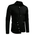 thumbnail image 1 of YFNNUP Mens Slim Fit Dress Shirts Wrinkle Free Formal Wedding Long Sleeve Button Down Shirts, 1 of 6