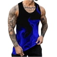 thumbnail image 1 of YFNNUP Mens Tank Top Sleeveless Tee Shirt Muscle Gym Workout Hawaiian Tropical Tops Summer Rave T-Shirt, 1 of 5