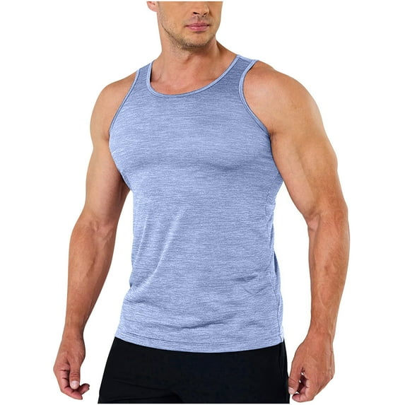 YFNNUP Mens Tank Tops Under 4.00 Beach Tank Tops for Men Summer Fashion Sleeveless Gradient Color Muscle Basic T Shirts Casual Loose Pullover Tops