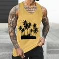 thumbnail image 1 of YFNNUP Mens Tank Tops Under 4.00 Men's Colorblock Hollow Out Knit Tank Contrast Binding Crewneck Casual Tank Top, 1 of 4