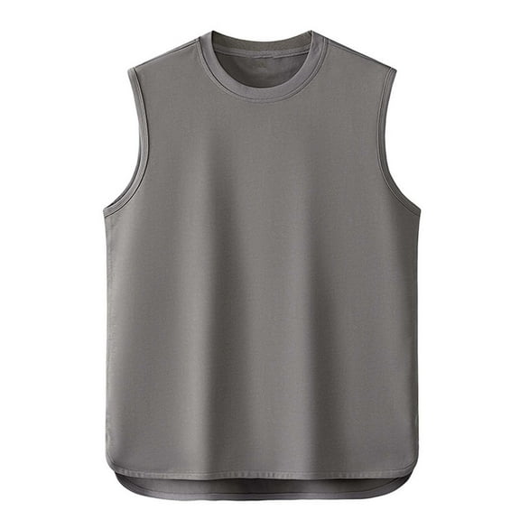 YFNNUP Mens Workout Tank Tops Sleeveless Gym Muscle Athletic T Shirts Casual Summer Beach Tops