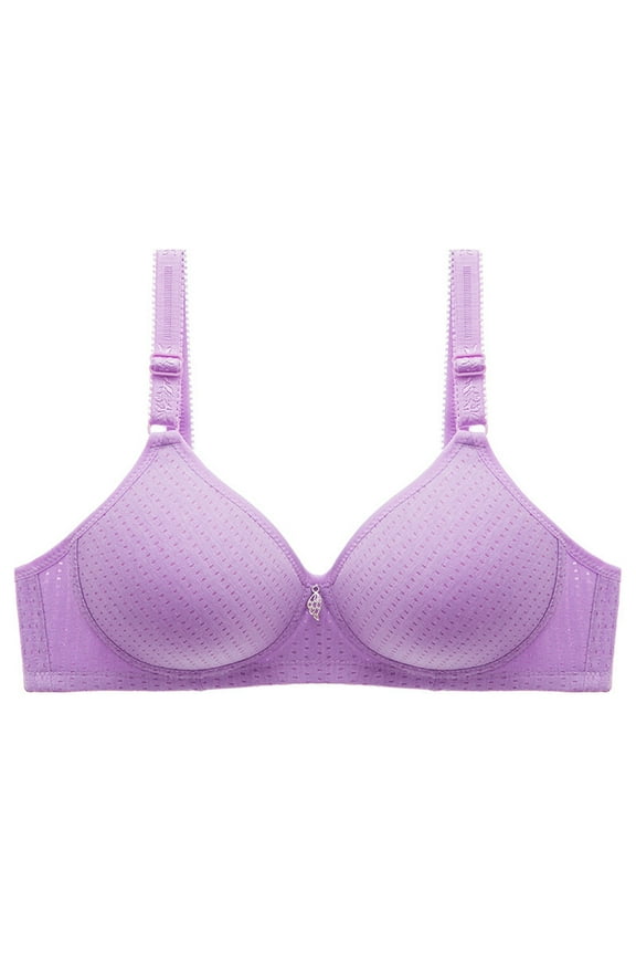 Plus Size Bras for Women Breathable Wirefree Bralette Comfort Push Up Sports Bra Solid Full Coverage Seamless Lingerie Bras For Women