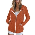 thumbnail image 1 of YFNNUP Womens Zip Up Hoodies Long Sleeve Knit Hoodie Jackets Lightweight Tunic Sweatshirt Soft Solid Zipper Sweater, 1 of 5