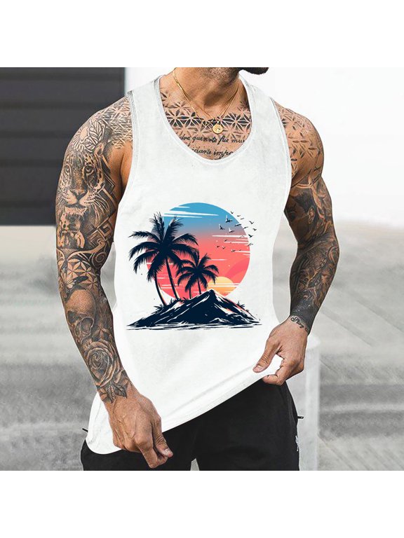 Workout Gym Tank Top Fitness Bodybuilding Stringer Muscle Cut Sleeveless T shirt Men Plus Size Tank Tops