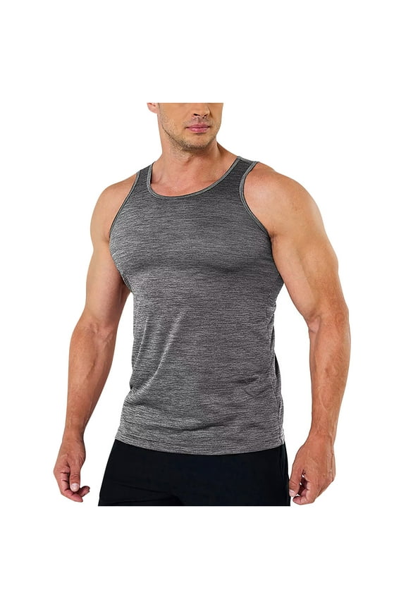Workout Tank Tops Quick Dry Gym Muscle Tees Fitness Bodybuilding Sleeveless T Shirts