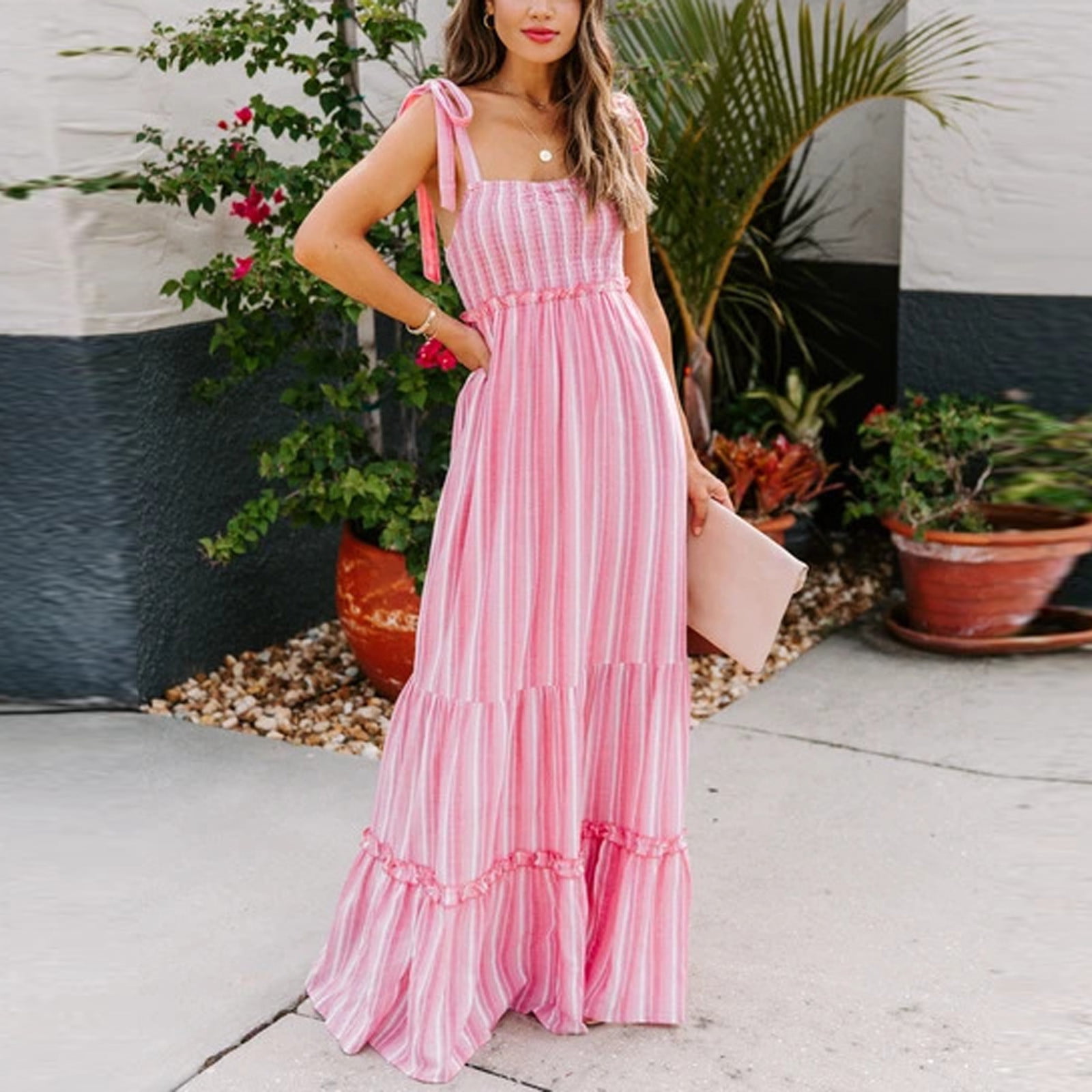 YFPWM Boho Maxi Dress for Women Teacher Dress Formal Dresses Workout Dress  Light Blue Dress Maternity Photoshoot Dress Flapper Dress Summer Print  Caims Sleeveless Long Dress - Walmart.com