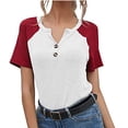 thumbnail image 1 of YFPWM Casual Office Clothes for Women Chiffon Print Blouse Loose Work Blouse Floral Blouse Ruffle Hem Blouse Plaid Blouse Office Blouse Petal Blouse Casual Button Down Blouse, 1 of 9