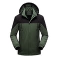 thumbnail image 1 of YFPWM Half Zip Pullover Men Workout Wedding Floral Suit Regular Light Linen Jacket Sequin Tuxedo Jacket Woolen Coat Detachable Cap Waterproof Dirtproof Windproof Zipper Warm Jacket, 1 of 3