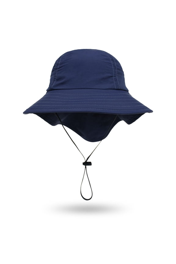Toddler Summer Cap Sun Hat Beach Swim Bucket for Boy Girl Kid Toddler Sun Hat Summer Mesh Hat Shawl Hat Navy S