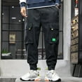 thumbnail image 1 of YFPWM Winter Pants for Men Insulated Casual Cotton Pants Exercise Pants Loose Sweatpants Tapered Athletic Sweatpants Solid Color Pants Drawstring Hiking Work Pants Outdoor Clothing, 1 of 8