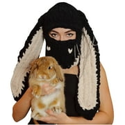 YFPWM Women Winter Hats Warm Fashion Cap Rabbit Ears Hat Warm Hat Head Cover Girls Winter Street Hat Beige One Size