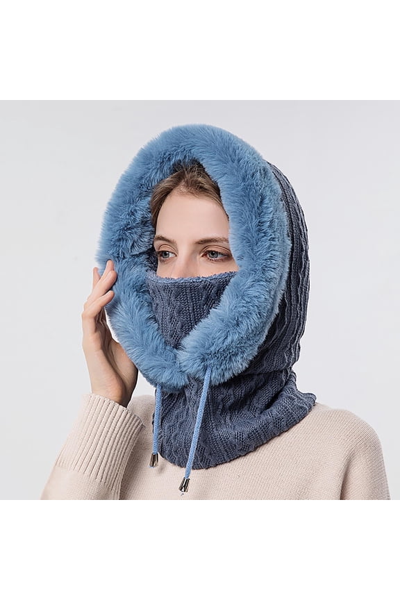 Women Winter Warm Knit Hat Snow Ski Caps Winter Hat Warm Hat Navy One Size