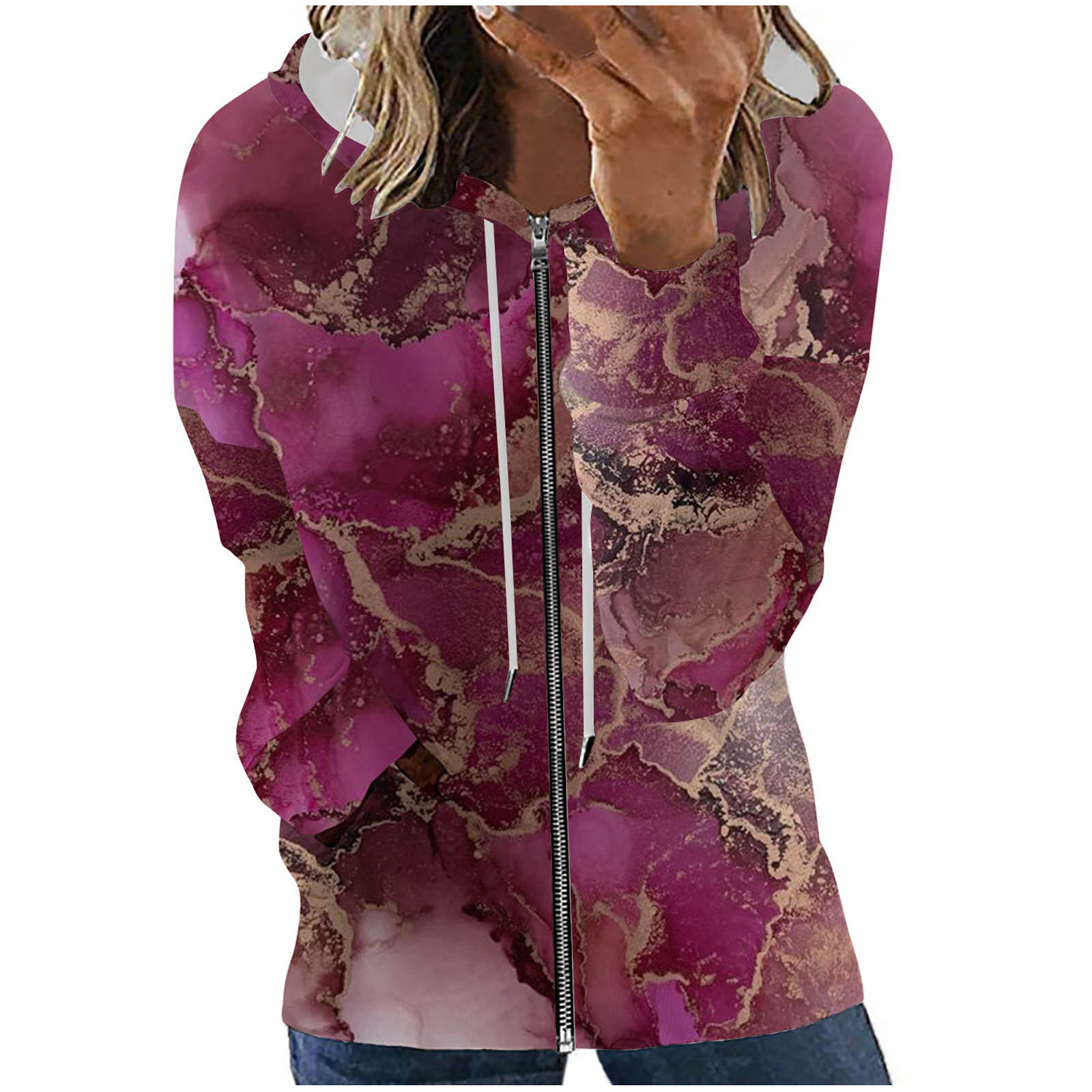 YFPWM Women's Sweaters Fall 2022 Cycling Jacket Drape Light Cardigan Wrap Sweater Mid Long Denim Jacket Trucker Jacket Casual Loose Coat - image 1 of 4