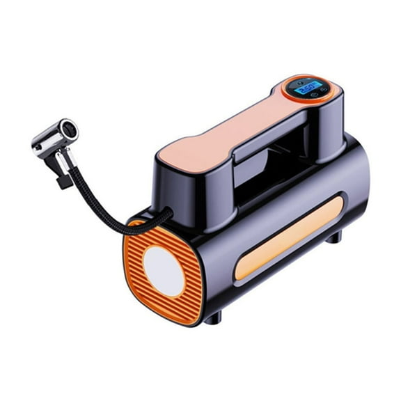 YFTDEF 12V Portable Tire Inflator, Rechargeable, Lightweight, Digital Display, Auto Shut Off, 150 PSI, Suitable for Cars, Bikes, Balls, and Inflatables, Emergency Use