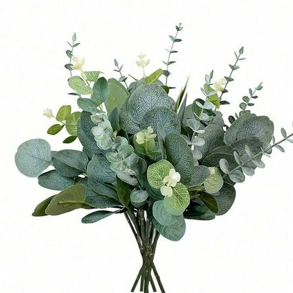 YFTDEF 18pcs Multicolor Simulated Flower Bouquets, Realistic Plastic Silk Plants, Decorative Arrangement for Home, Wedding, Party, Living Room, 11.8*4*1.6in, Easy Maintenance