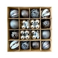 thumbnail image 1 of YFTDEF 42PCS Gray Christmas Balls Set, Electroplated Plastic Ornaments, 9.45x9.45x2.36in, Shatterproof Hanging Decorations, Festive Tree and Party Decor, 1 of 4