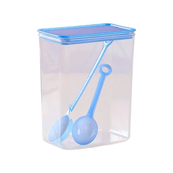 YFTDEF Airtight Food Storage Container, Leak-Proof Sealed Box, Superior Sealing for Freshness, Stackable Organizer for Home and Kitchen, Ideal for Pantry and Snack Storage, Blue