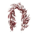 thumbnail image 1 of YFTDEF Artificial Hanging Willow Leaves Vine Twigs, 70.8 in, Fake Silk Burgundy Leaf Ivy Fall Garland, Faux Greenery Indoor, Outdoor, Wedding, Birthday, Christmas Party Decor, 1 of 4