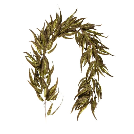 YFTDEF Artificial Hanging Willow Leaves Vine Twigs, 70.8 in, Fake Silk Multicolor Leaf Ivy Fall Garland, Faux Greenery Indoor, Outdoor, Wedding, Birthday, Christmas Party Decor