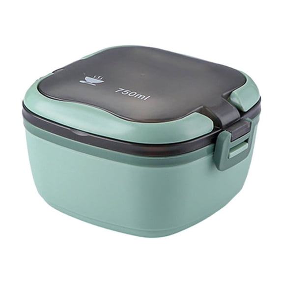 YFTDEF Bento Lunch Box, Leak Proof, Microwave Safe, Plastic Material, 25.36oz Capacity, Easy to Carry, Meal Prep Container, Ideal for Adults, Reusable Lunch Container