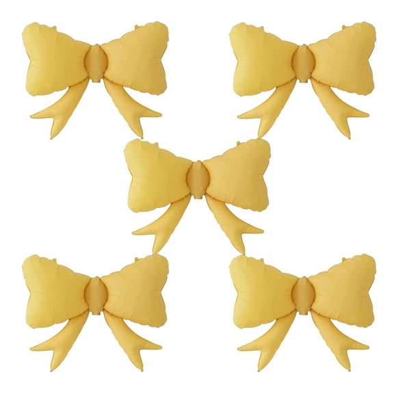 YFTDEF Bow Balloons, Aluminum Foil, Trendy Decoration, Macaron Color, Perfect for Birthday Parties, Festive Gatherings, Kindergarten Activities, Easy to Inflate, Durable Design