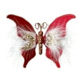 thumbnail image 1 of YFTDEF Christmas Butterflies Decoration Props, Red Polyester Butterfly, Sparkling 30x22in for Christmas Trees, Walls, Versatile Holiday Decor, Lightweight and Easy to Hang, 1 of 3