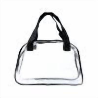 YFTDEF Clear Beach Bag, Lightweight Plastic Tote, Foldable Design, Transparent for Easy Access, Perfect for Beach, Shopping, Swimming, Travel and Vacation