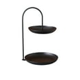 thumbnail image 1 of YFTDEF Double Layer Stainless Steel Fruit Tray, Modern Decorative Snack Holder, Multi-functional Storage Display for Home, Living Room, Tabletop, Cosmetics, Organizing, 1 of 4