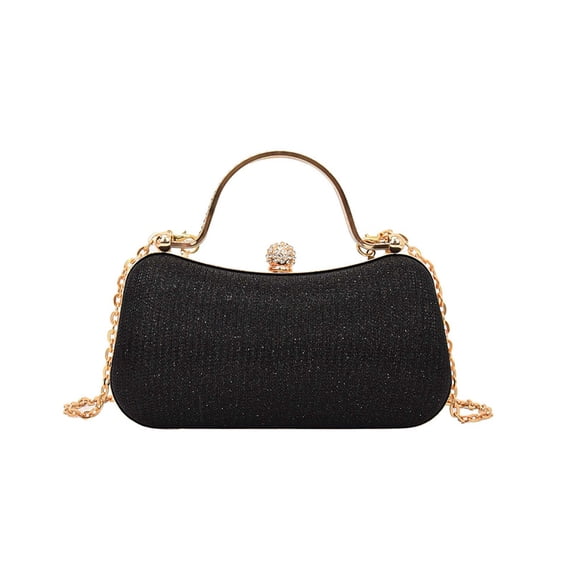 YFTDEF Elegant Rhinestone Evening Clutch, Sparkling Crossbody Bag, Compact Design for Parties, Weddings, Formal Events, Perfect for Women