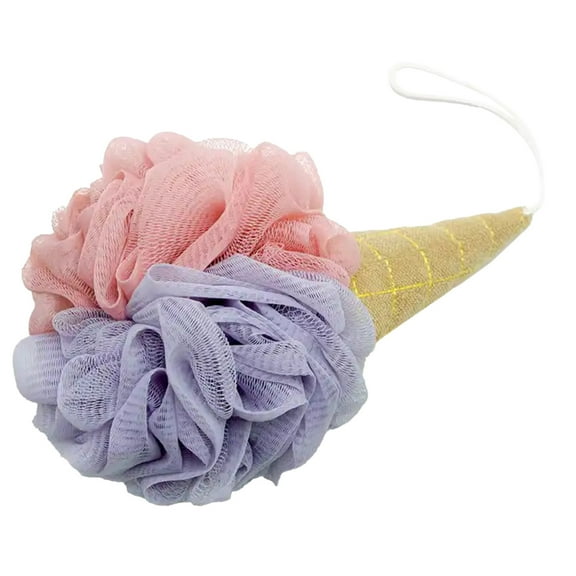 YFTDEF Exfoliating Bath Loofah, Soft Mesh Sponge, Body Scrub Tool, Abundant Foam, Suitable for Sensitive Skin, Cleanses and Moisturizes, Enhances Bathing Experience